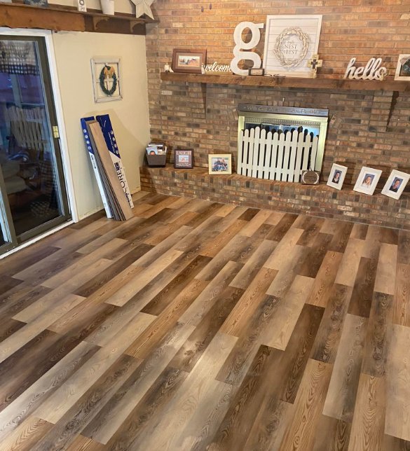 New flooring installed by Kephart Handyman